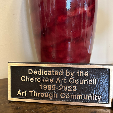 Art Council Recognition Plaque