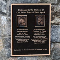 Fallen Firefighters Memorial Plaque