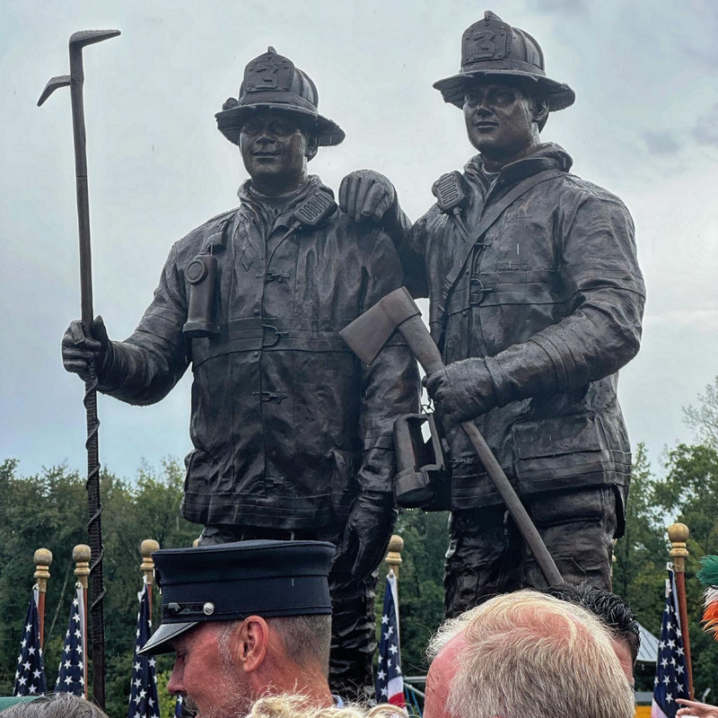 Custom Bronze Firefighter Statues