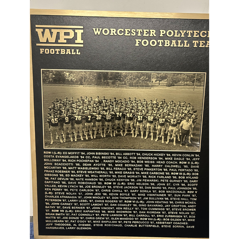 College Football Tribute Plaque