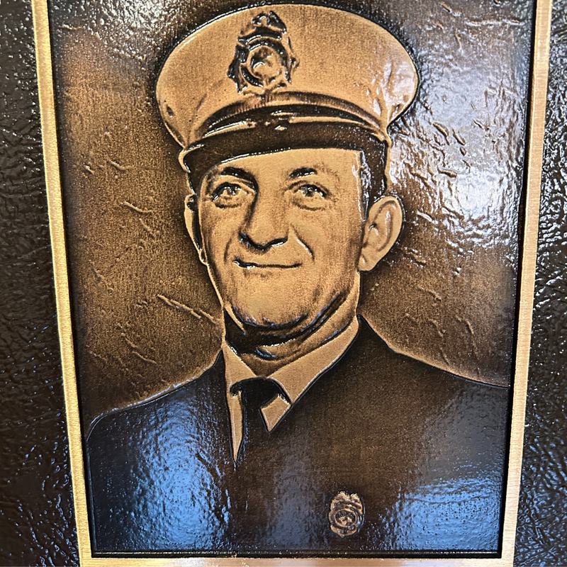 Fire Chief Memorial Plaque