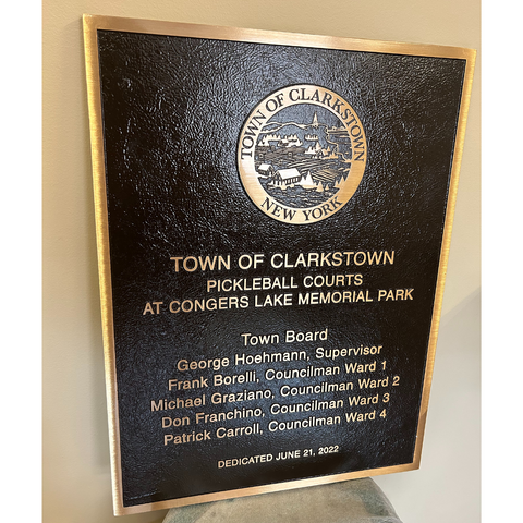 Town Board Recognition Plaque