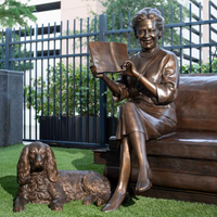 First Lady Barbara Bush on Large Book Bench