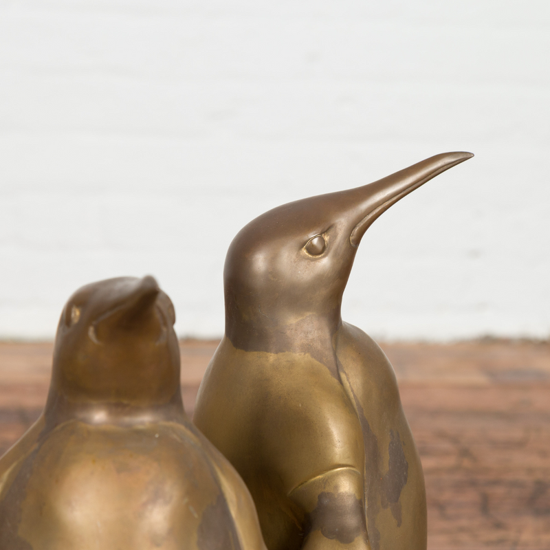 Gold Triple Penguin Table Base