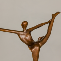 Abstract Bronze Tabletop Ballerina