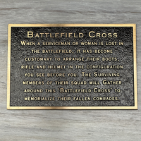 Battlefield Cross Plaque