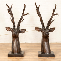 Pair of Deer Stag Heads