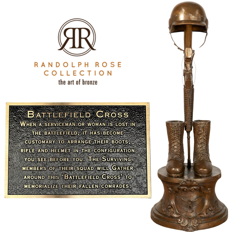 Battlefield Cross Bronze Plaque