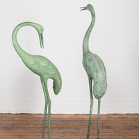 Pair of Mint Green Cranes