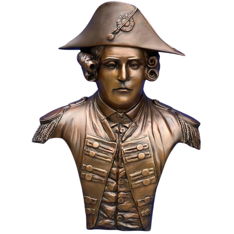 Custom Bronze Portrait Bust, Book Author