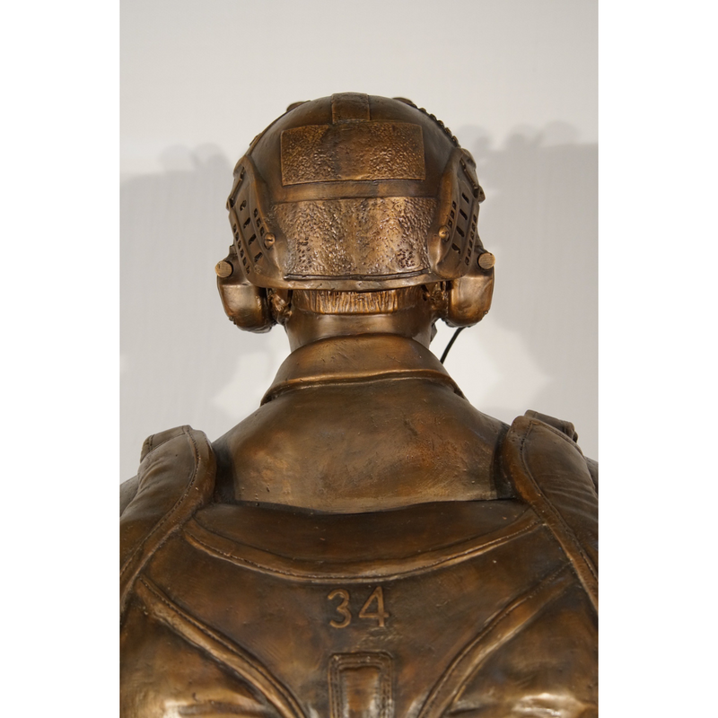 Custom Bronze Soldier Statue of a Military Freefall Jumper