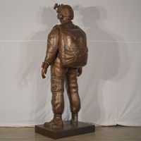 Custom Bronze Soldier Statue of a Military Freefall Jumper