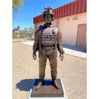 Custom Bronze Soldier Statue of a Military Freefall Jumper