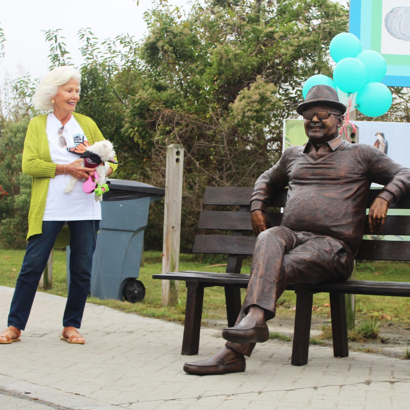 Man Sitting on Park Bench Relaxing, Gerald Donovan