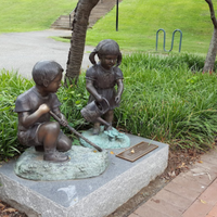 Spring Gardening Girl with Watering Can