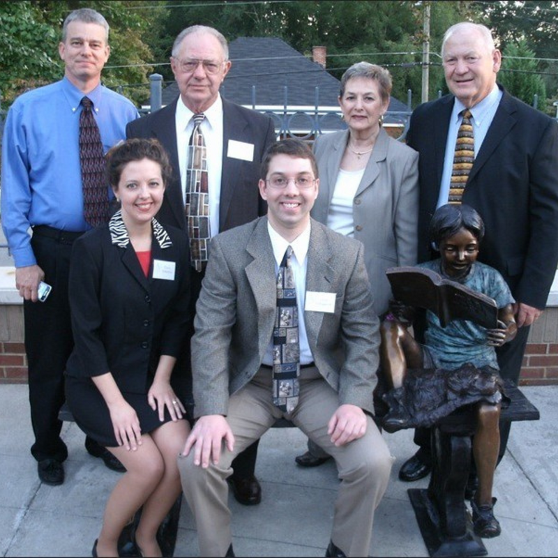 Maxey and Me Bronze Bench Statue