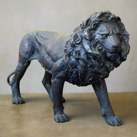 Bronze Standing Lion Statue