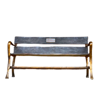 Custom Bronze Bench with Arms