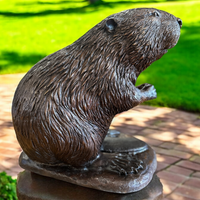 Bronze Beaver Statue