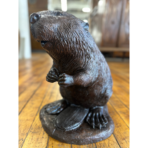 Bronze Beaver Statue