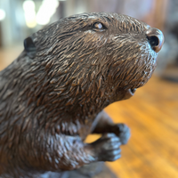 Bronze Beaver Statue