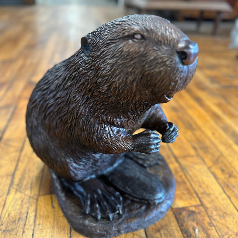 Bronze Beaver Statue