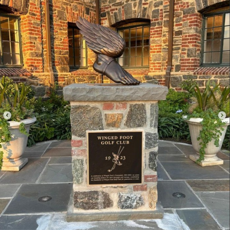 Winged Foot Golf Statue