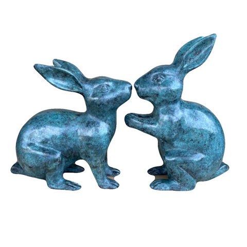 Bronze Bunny Rabbit Statues