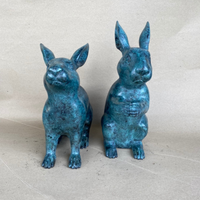 Bronze Bunny Rabbit Statues