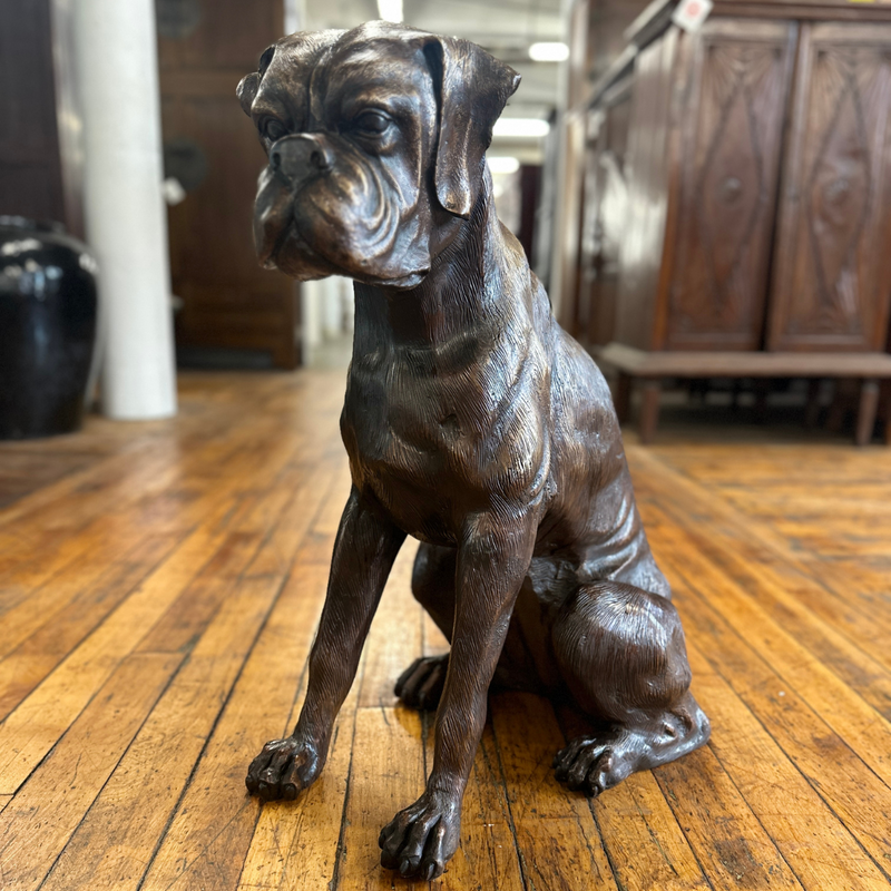 Boxer Dog Statue