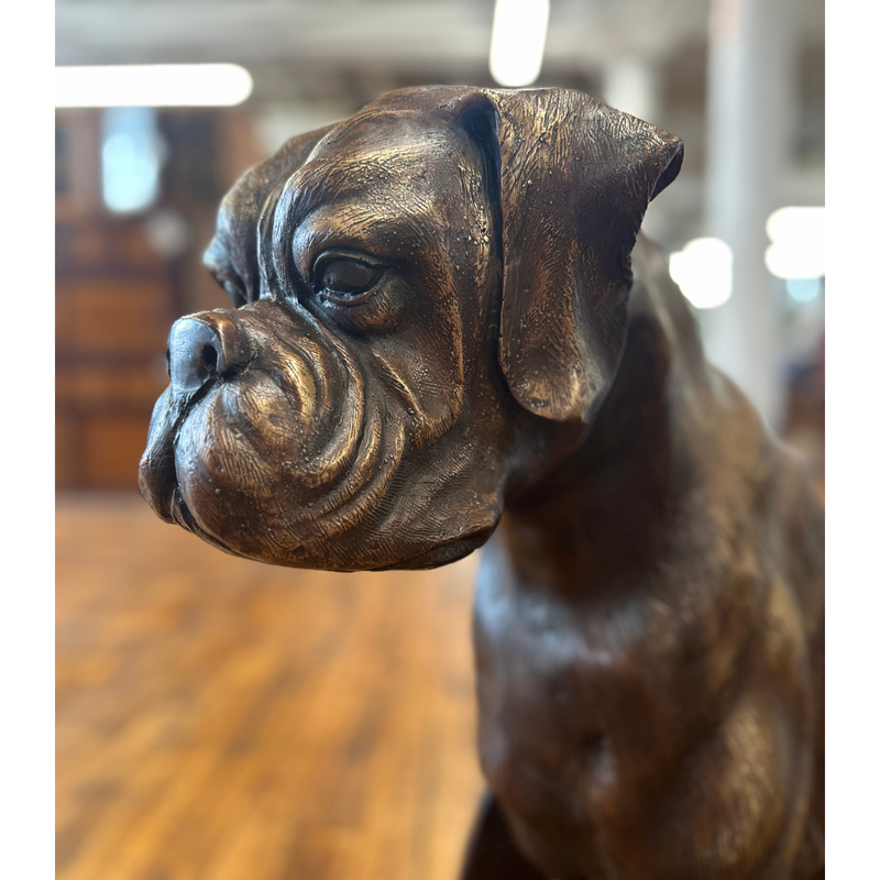 Boxer Dog Statue