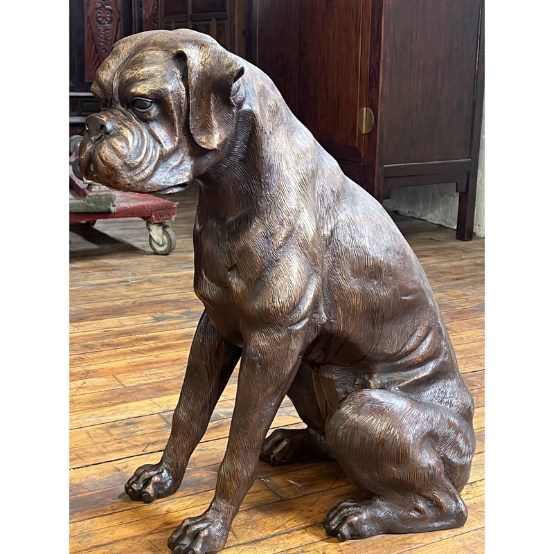 Boxer Dog Statue