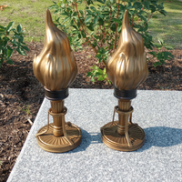 Pair of Bronze Torches