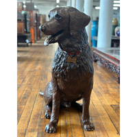 Dub Labrador Dog Statue