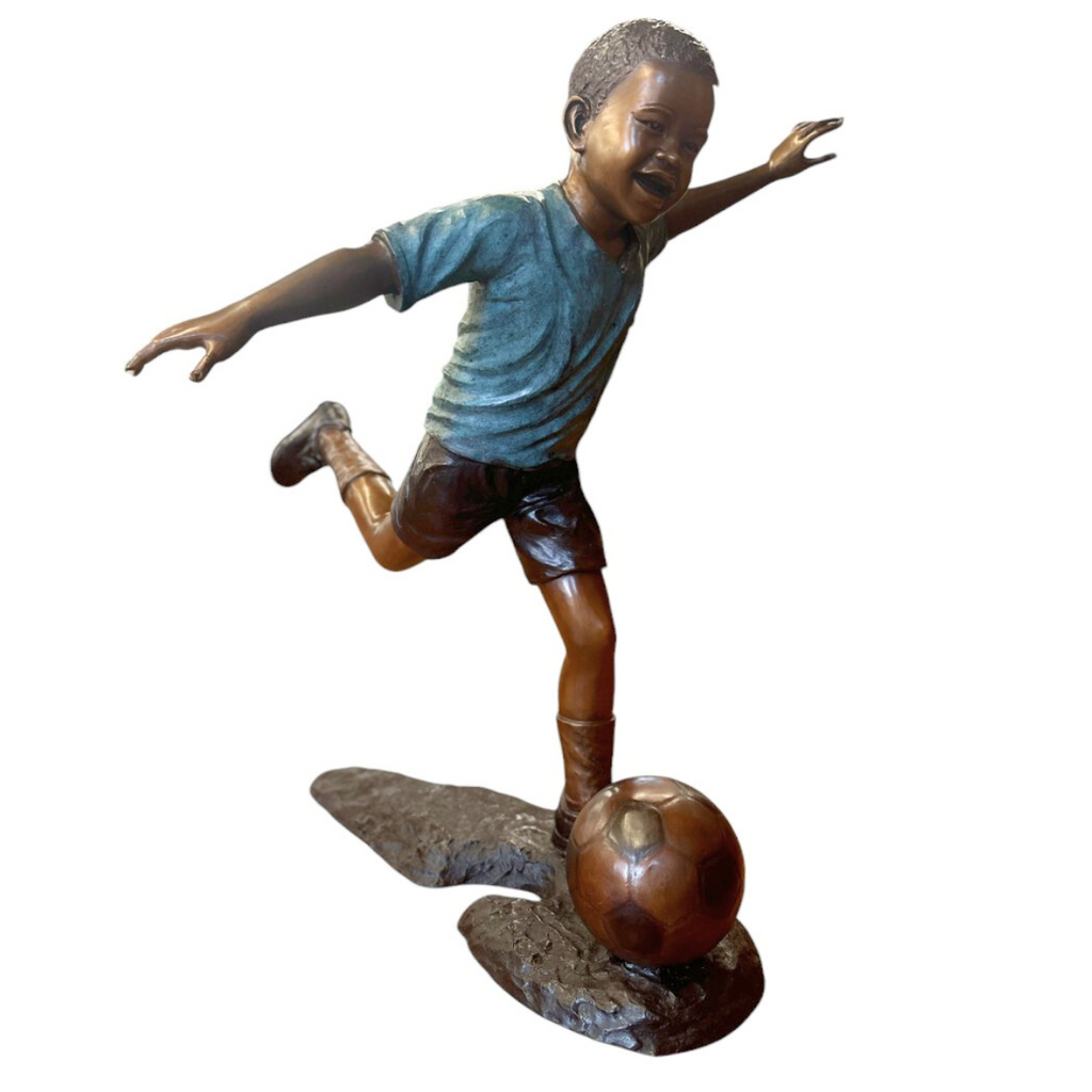 Soccer Kicker Statue