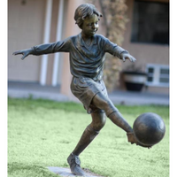 Winning Pass Soccer Statue