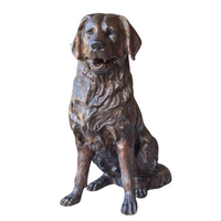 Golden Retriever Statue Sitting