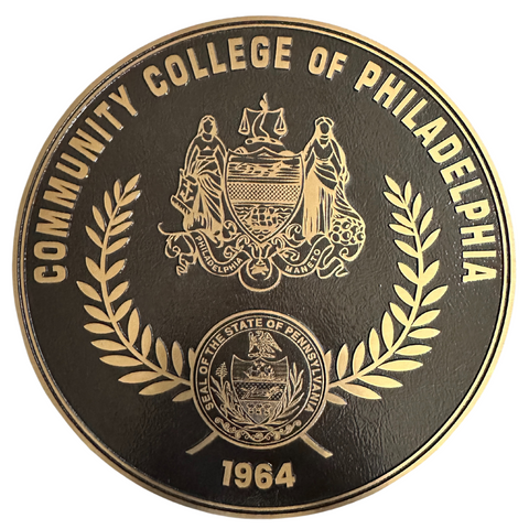 College Crest Bronze Plaque