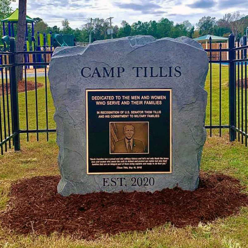 Dedicational Bronze Military Plaque