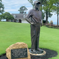 Custom Bronze Statue of Famous Golf Architect Pete Dye