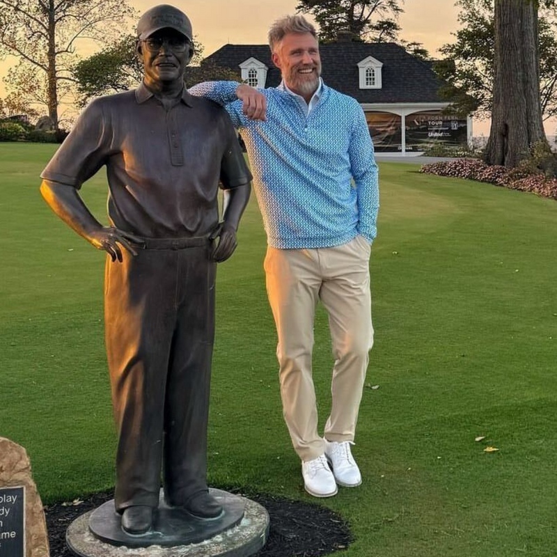 Custom Bronze Statue of Famous Golf Architect Pete Dye