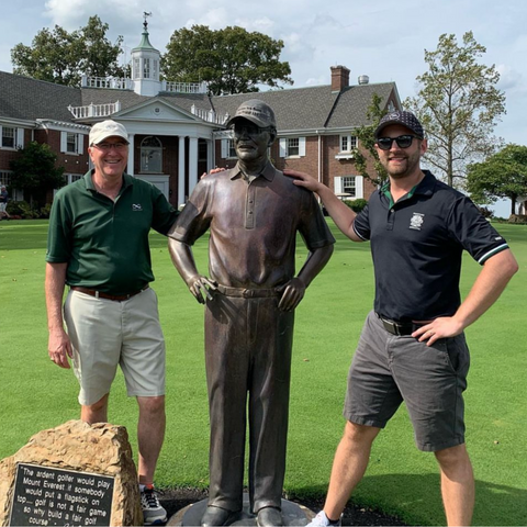 Custom Bronze Statue of Famous Golf Architect Pete Dye