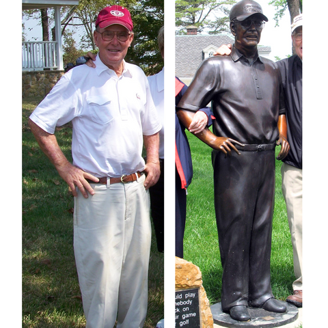 Custom Bronze Statue of Famous Golf Architect Pete Dye