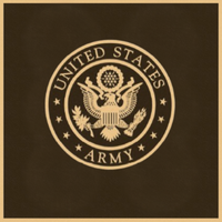 Bronze Military Plaque of the United States Army Seal