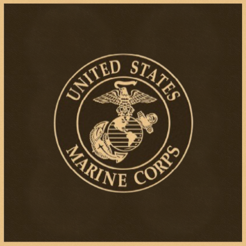 Bronze Military Plaque of the United States Marine Corps Seal