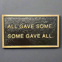 Custom "All Gave Some Some Gave All" Bronze Memorial Plaque