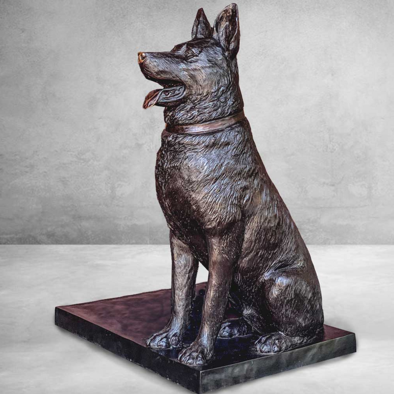 K9 German Shepherd Dog Statue