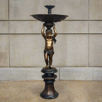 Balancing Cherub Bronze Fountain