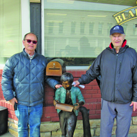 Pen Pal Letters Bronze Statue