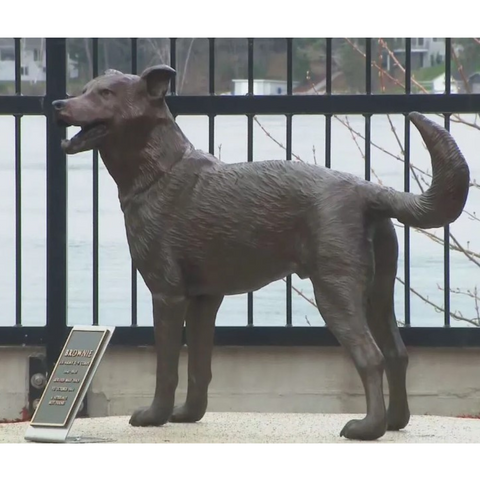 Brownie German Shepherd Statue